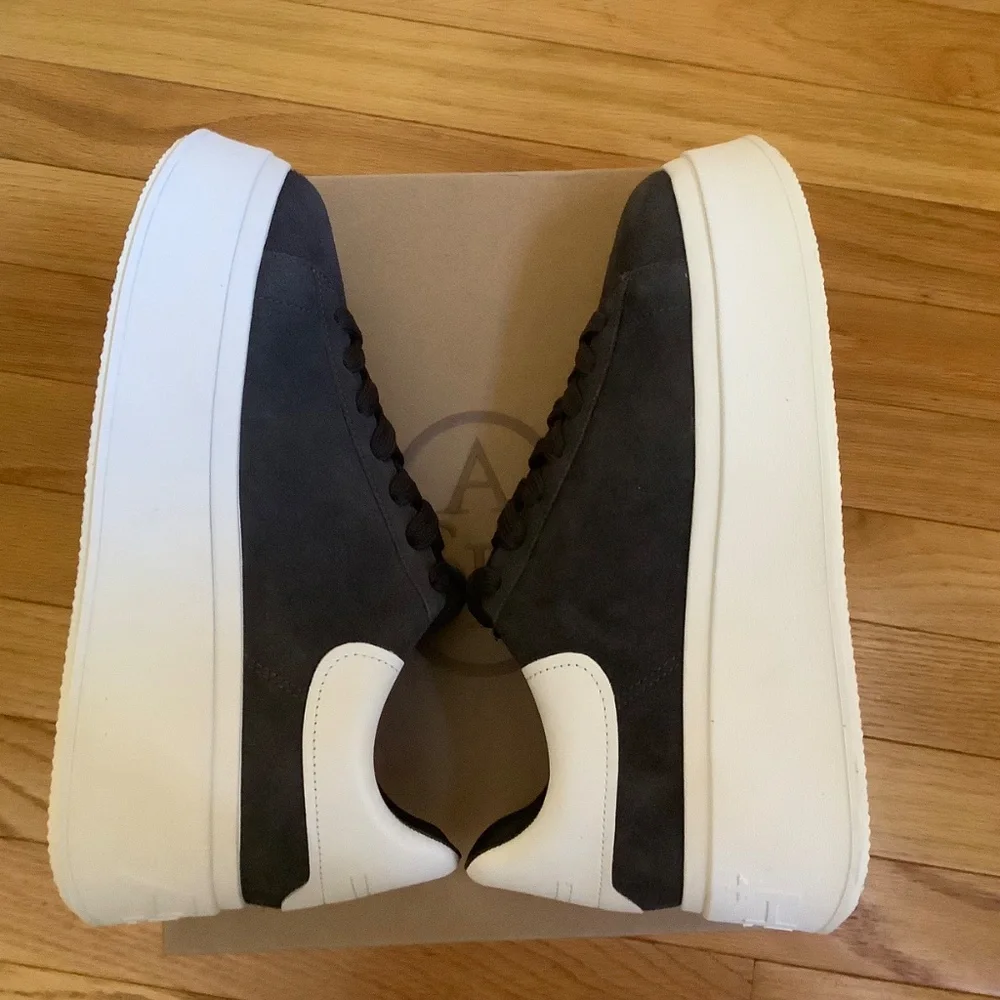 ASH Moxie Suede Platform Sneaker Soft Black SZ EU 40